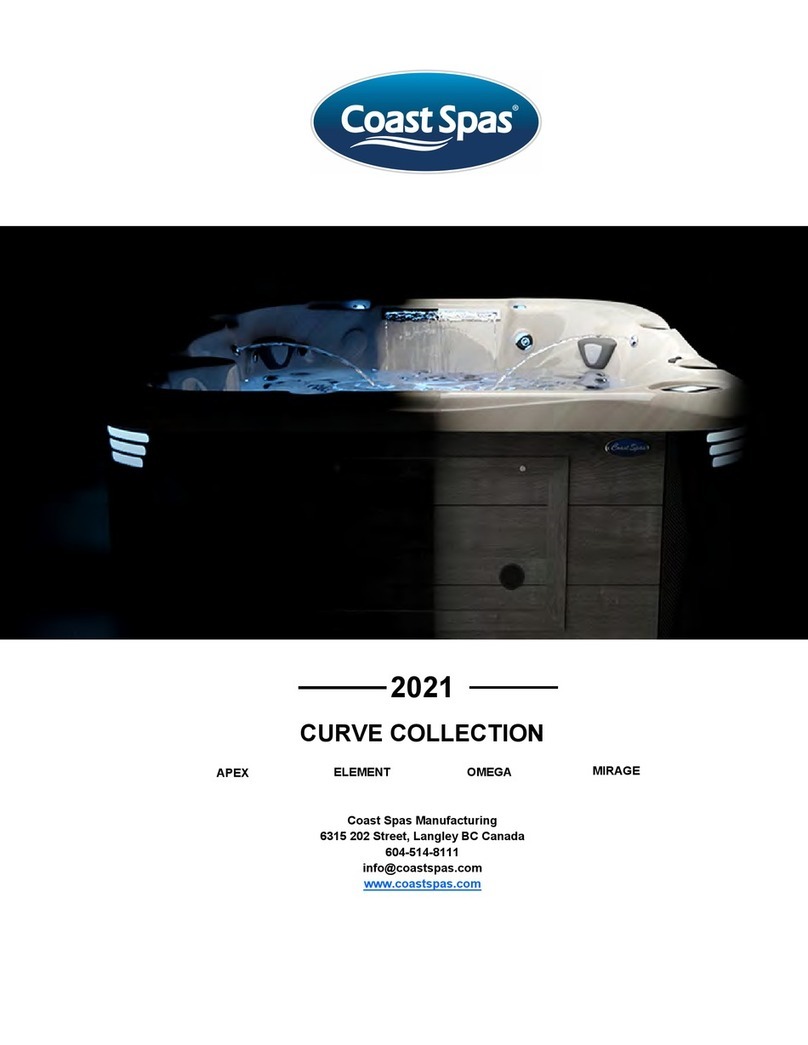 Coast Spas CURVE APEX User manual