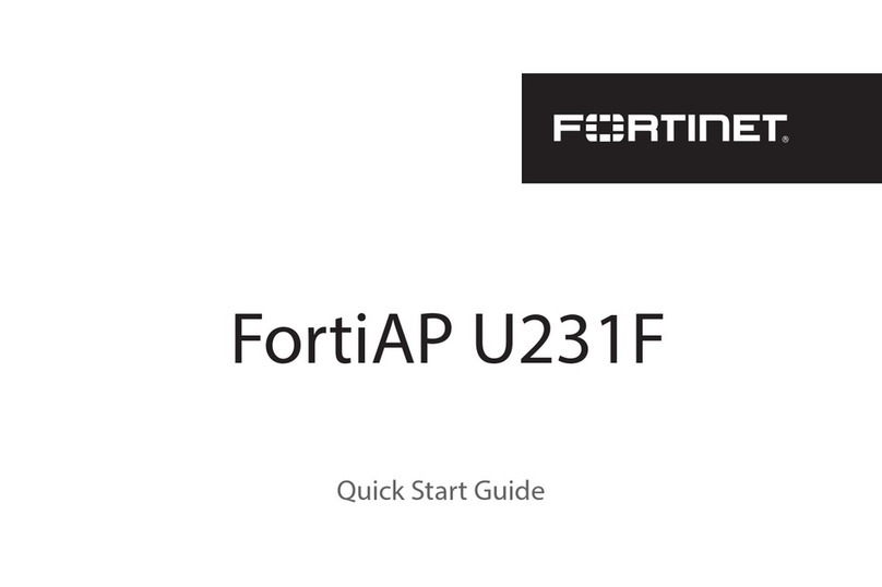 Fortinet FortiAP U231F User manual