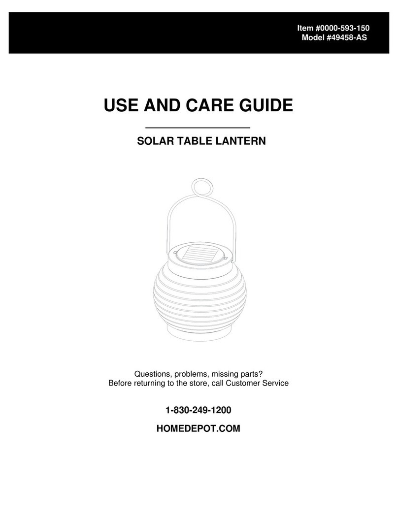 HOMEDEPOT 49458-AS Use and care guide