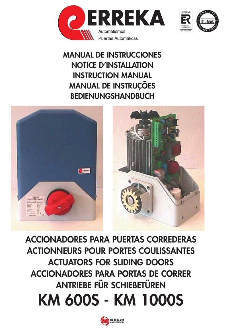 Gerreka KM 600S instruction manual