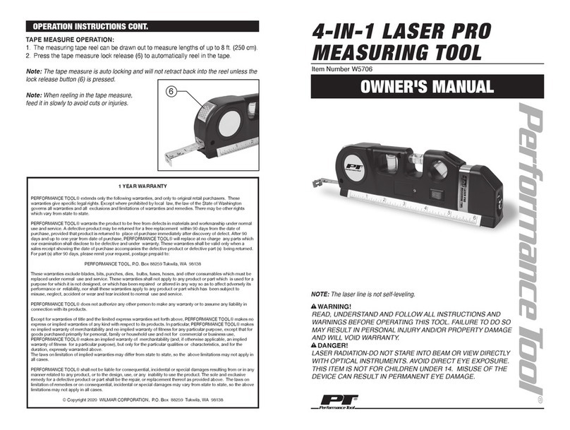 PT W5706 Operator's manual