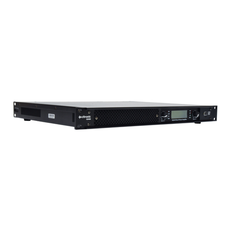Citronic H Series User manual
