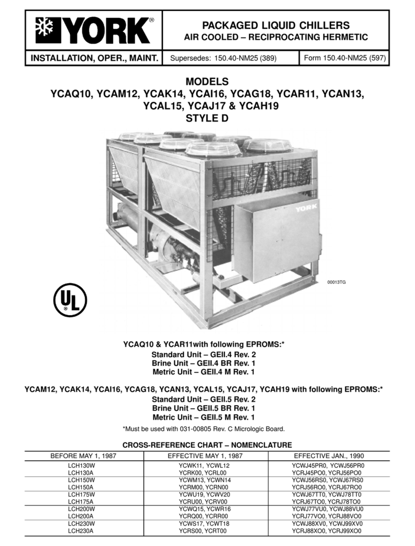 York YCAQ10 User manual