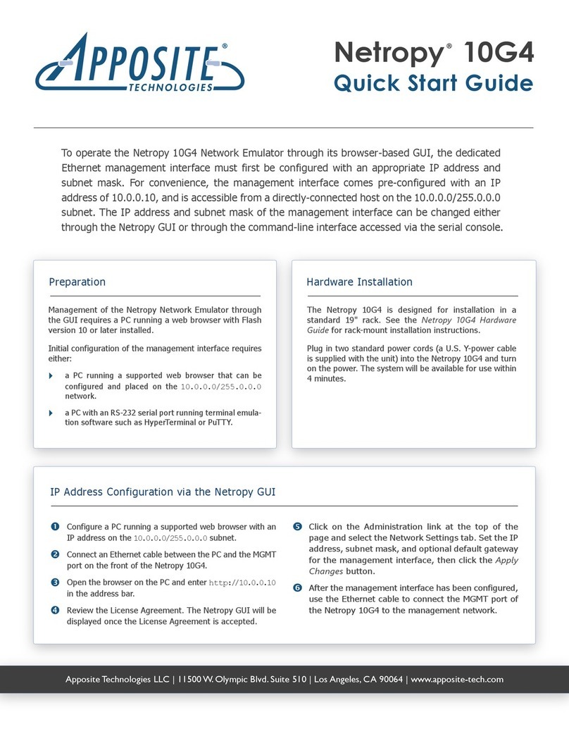 Apposite Netropy 10G4 User manual