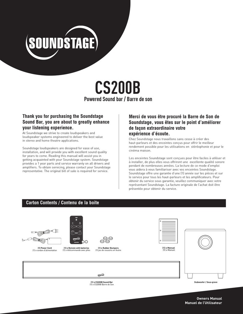 Soundstage CS200B User manual