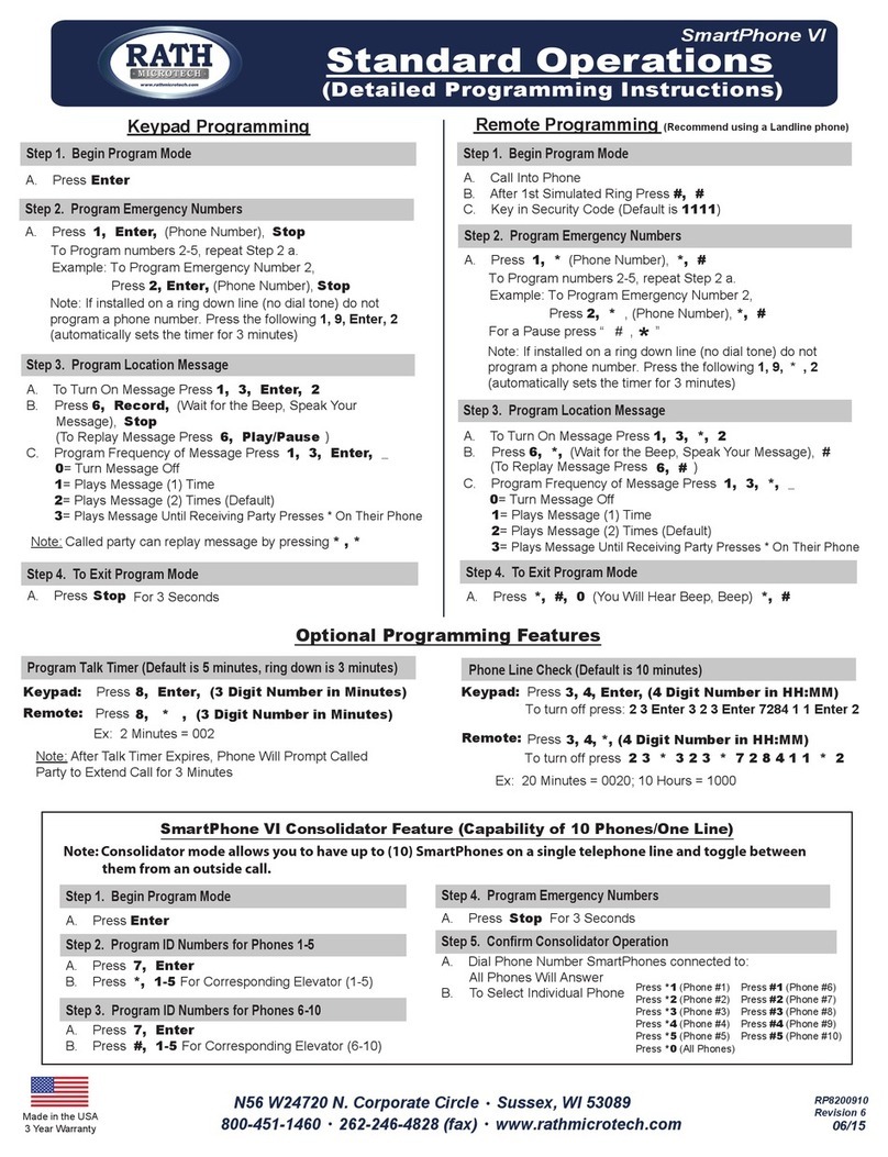 Rath SmartPhone VI Standard Operations