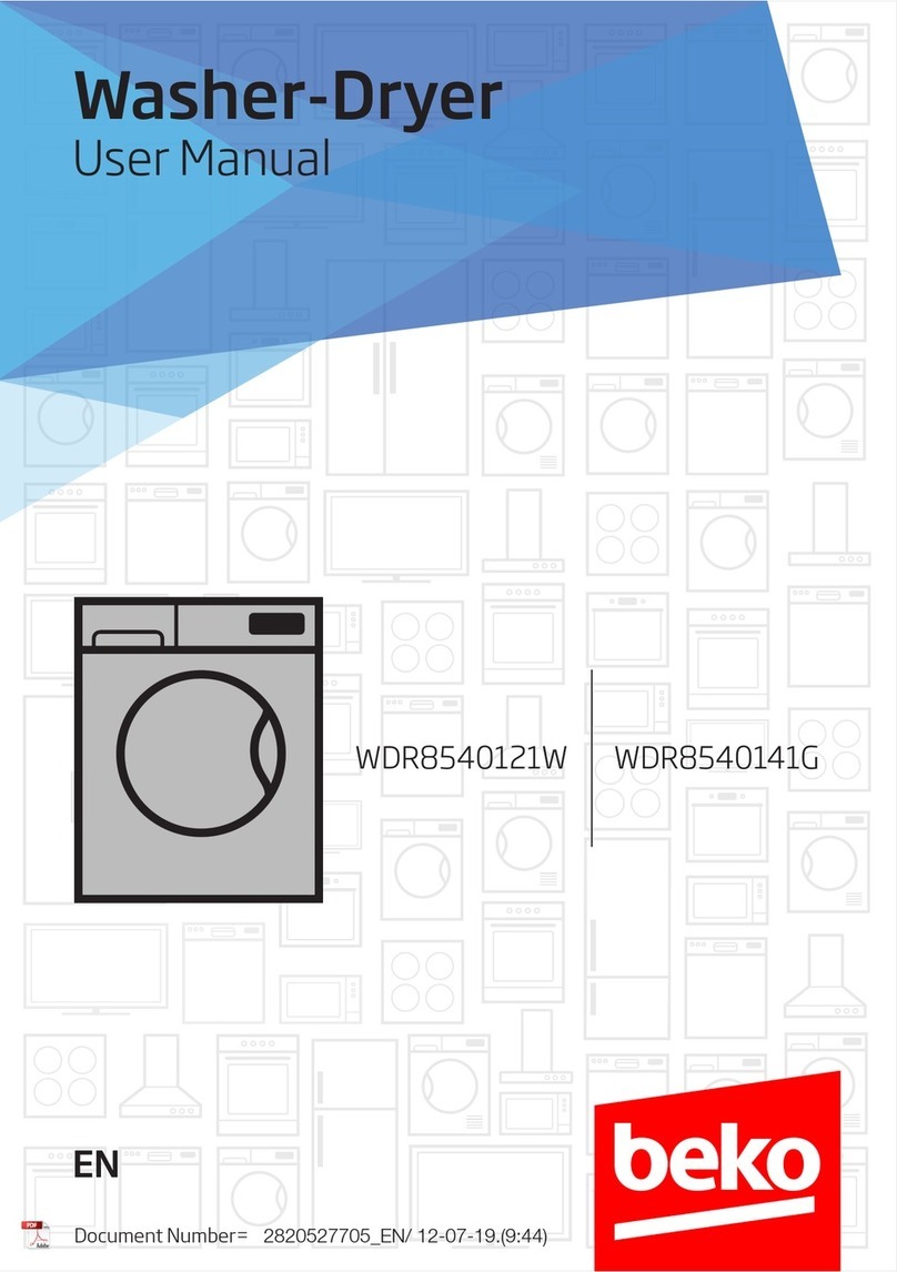 Beko WDR8540121W User manual Beko WDR8540121W User manual