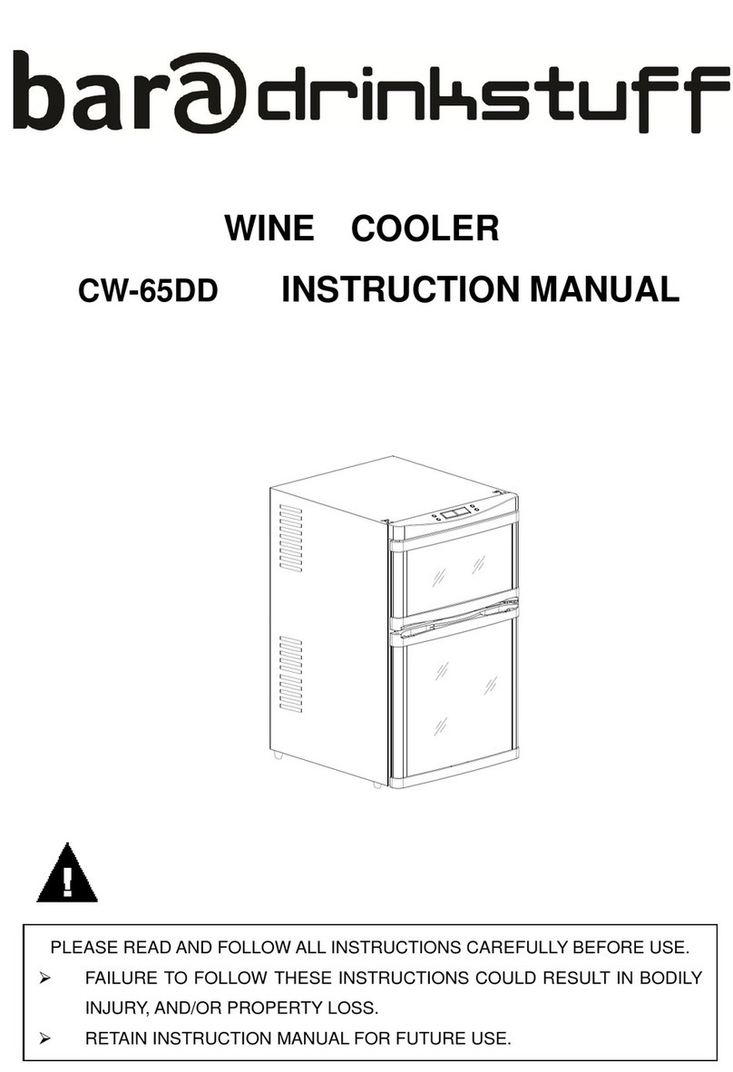 DrinkStuff Bar CW-65DD instruction manual