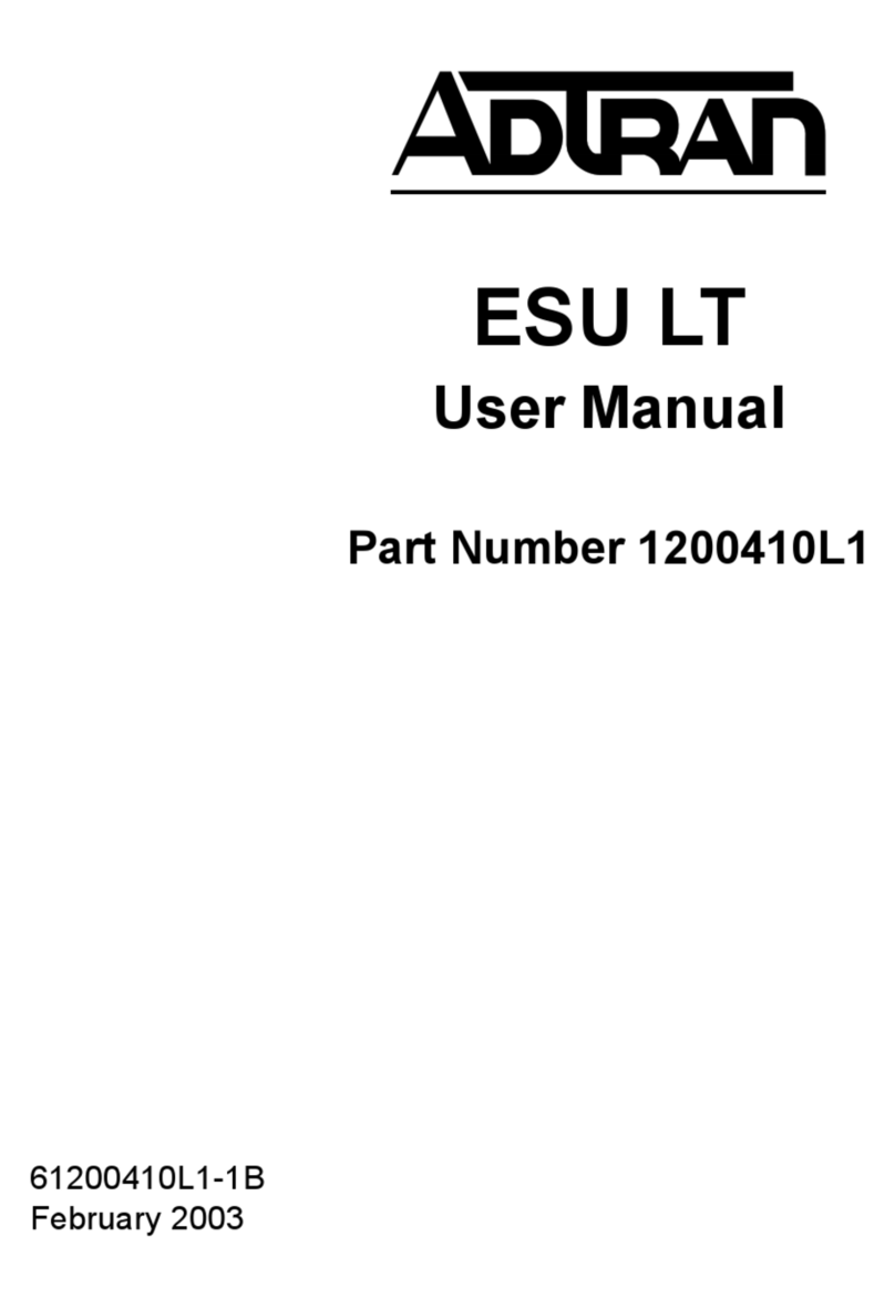 ADTRAN ESU LT User manual