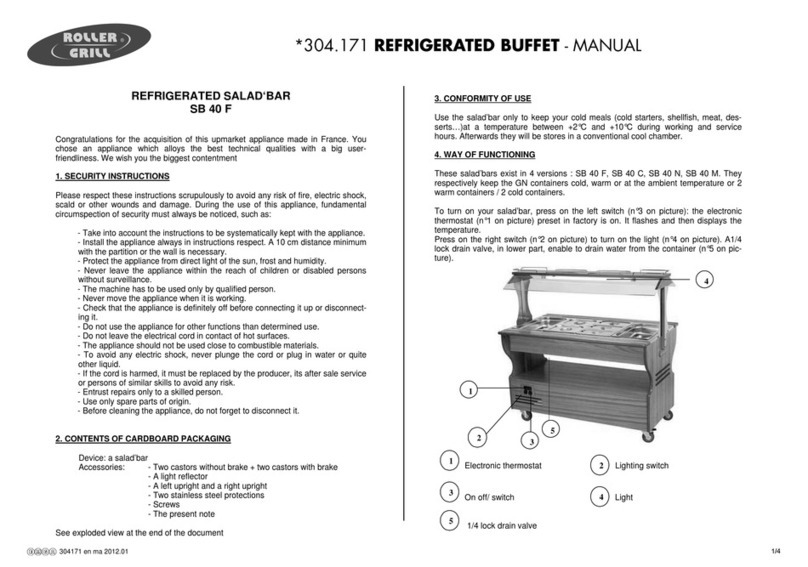 Roller Grill SB 40 F manual