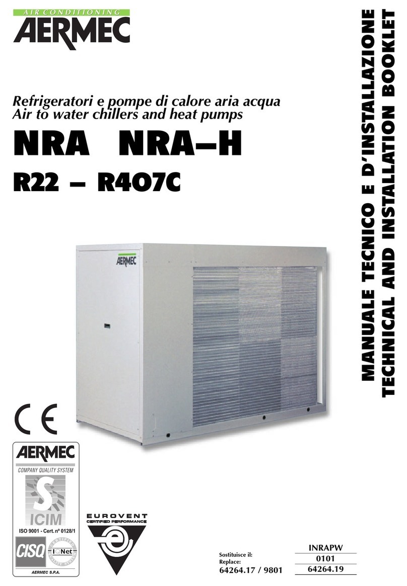 AERMEC NRA Installation and operation manual