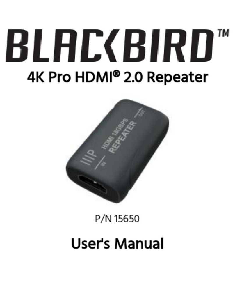 Blackbird 15650 user manual