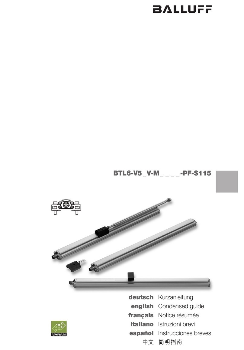 Balluff BTL6-V5 V-M-PF-S115 Series User manual