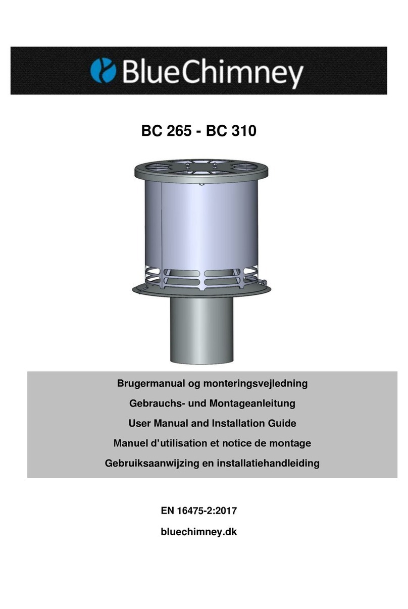 BlueChimney BC 265 User manual and installation guide