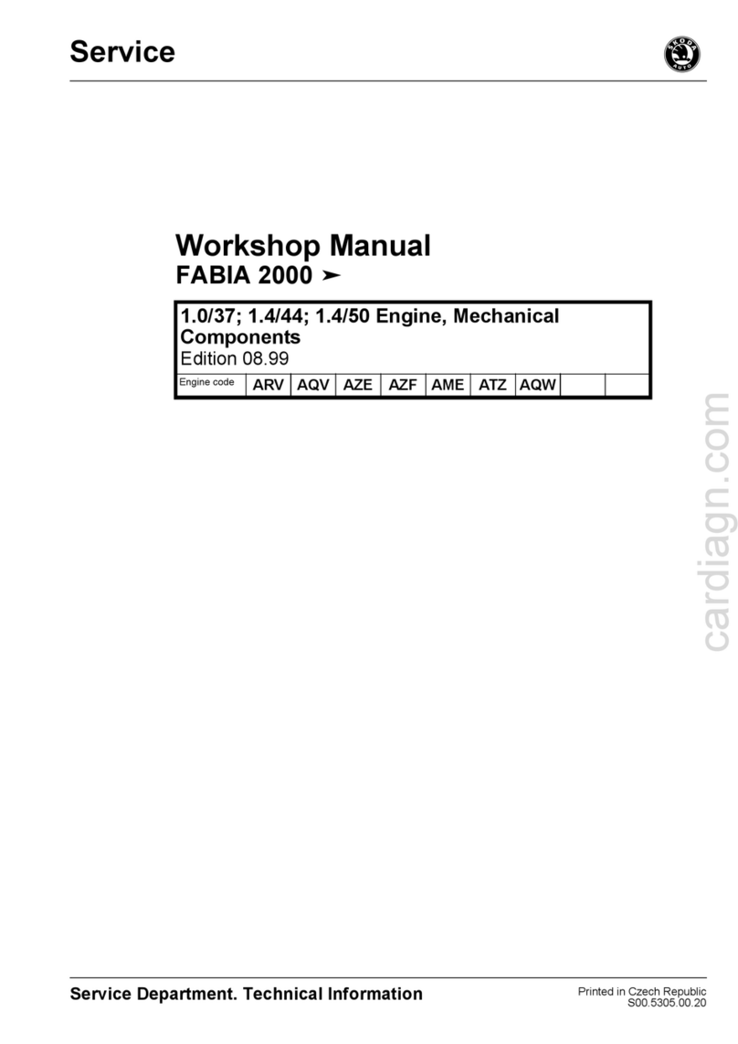 Skoda 2000 Fabia Instruction manual