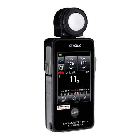 Sekonic LITEMASTER PRO User manual Sekonic LITEMASTER PRO User manual
