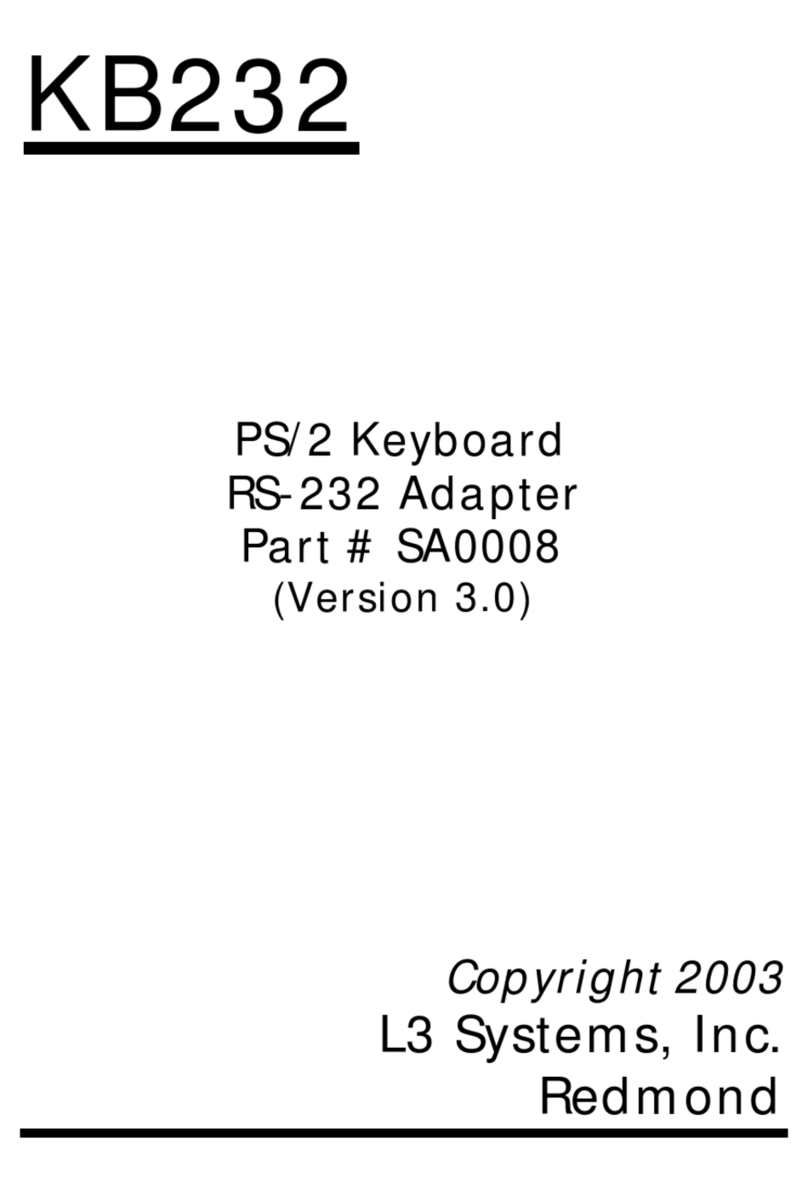L3 Systems KB232 manual