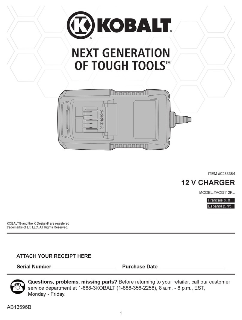 Kobalt ACG112KL User manual