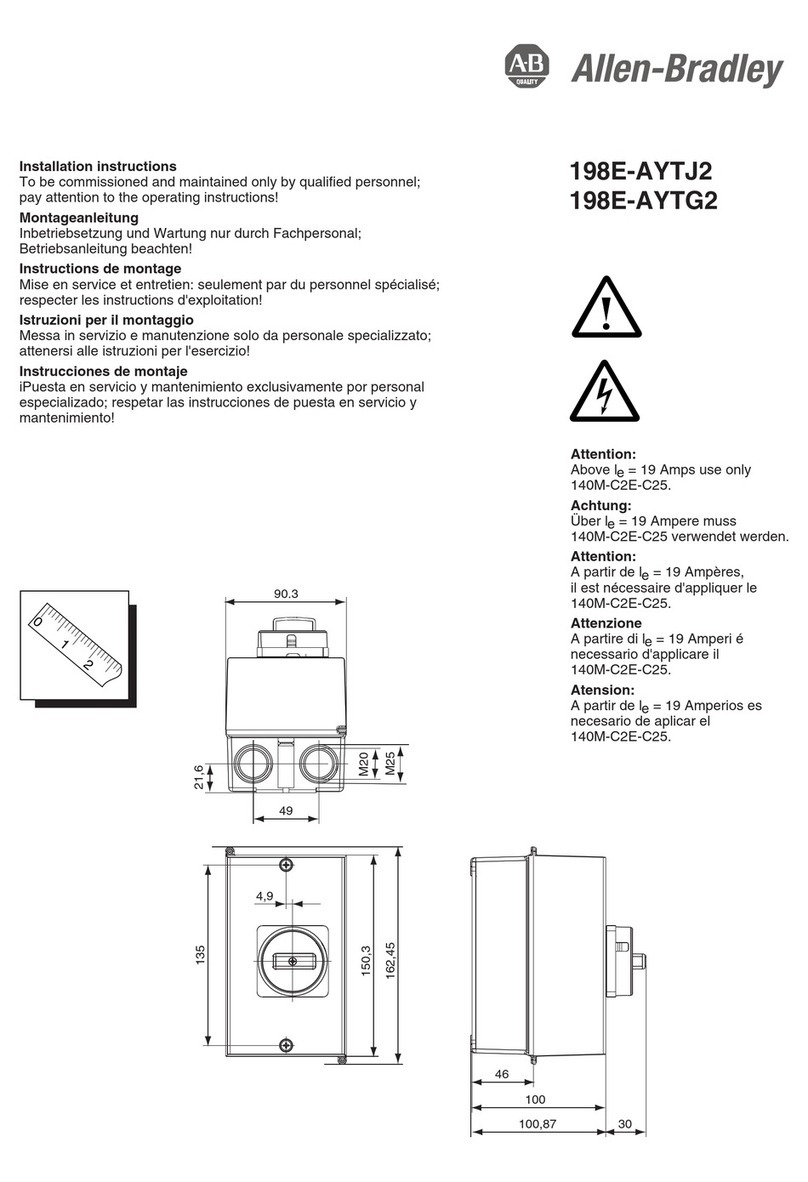 Allen-Bradley 198E-AYTJ2 installation instructions Allen-Bradley 198E-AYTJ2 installation instructions
