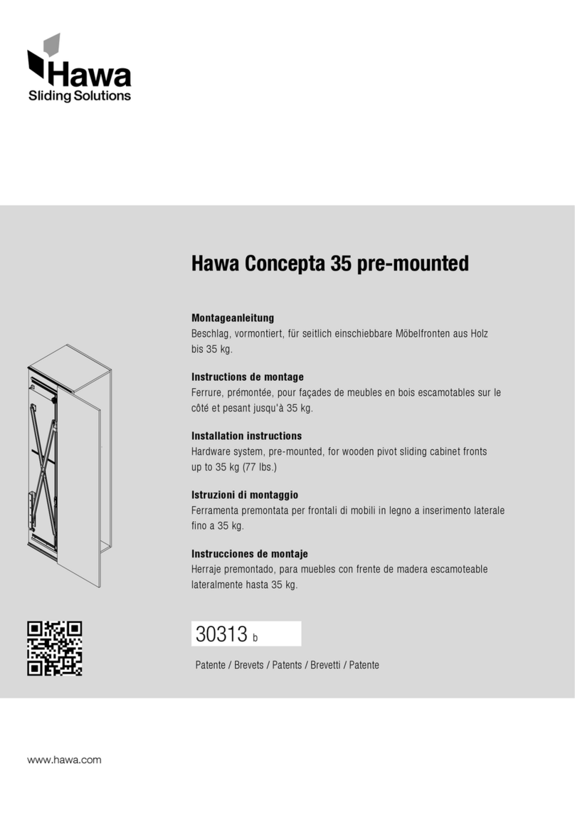hawa Concepta 35 pre-mounted User manual
