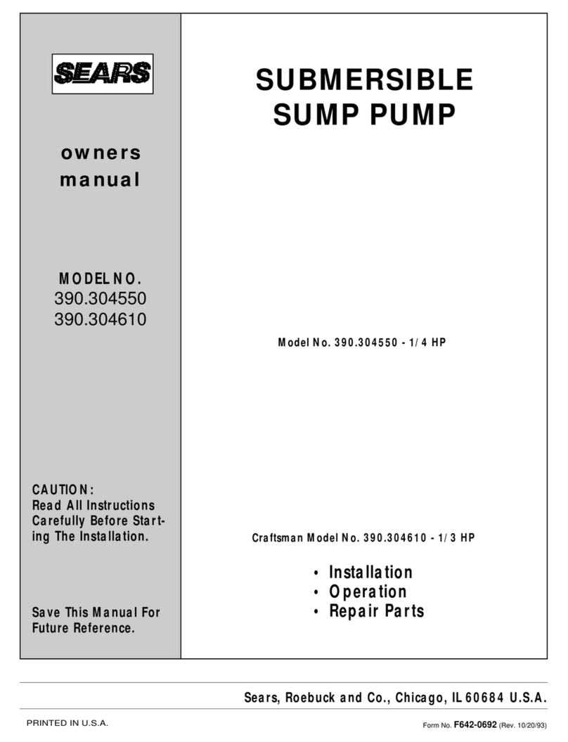 Sears 390.304550 owner's manual