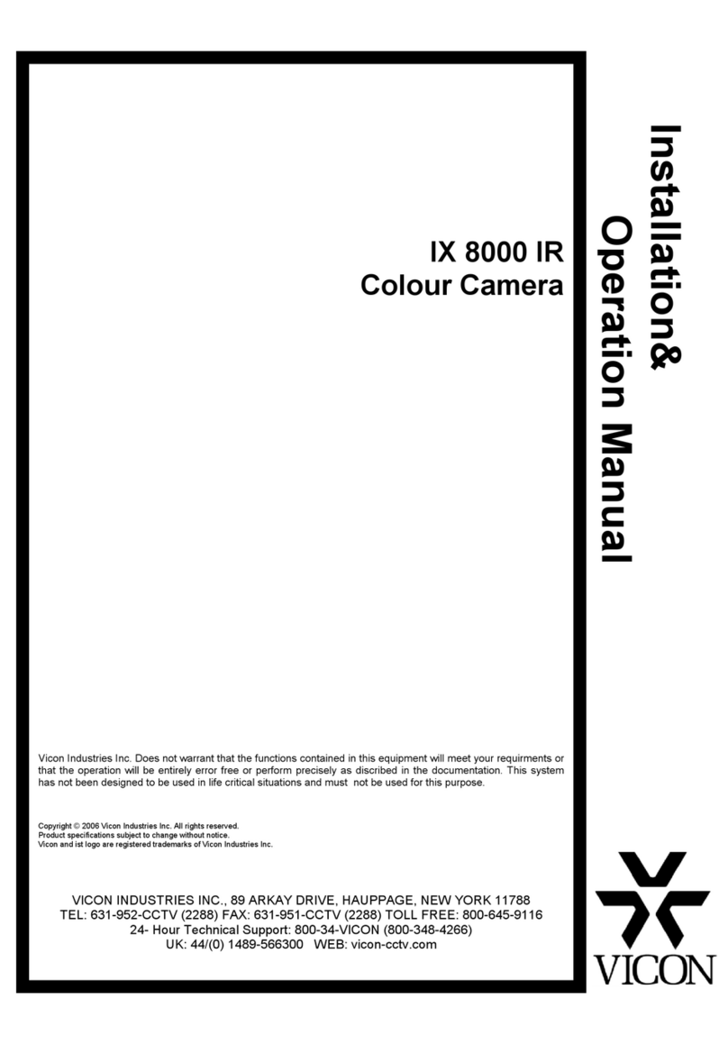 Vicon IX 8000 IR User manual Vicon IX 8000 IR User manual