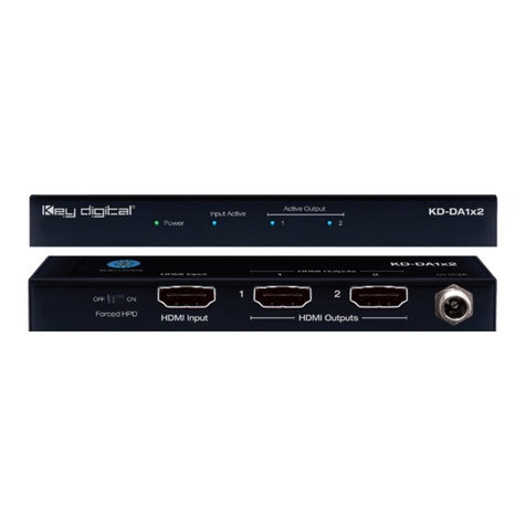 Key Digital KD-DA1x2 User manual Key Digital KD-DA1x2 User manual