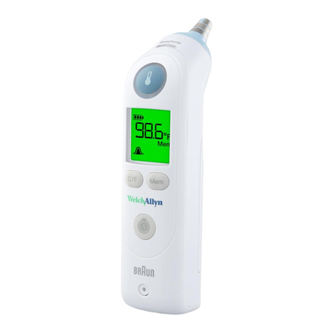 Welch Allyn Braun ThermoScan PRO 6000 User manual