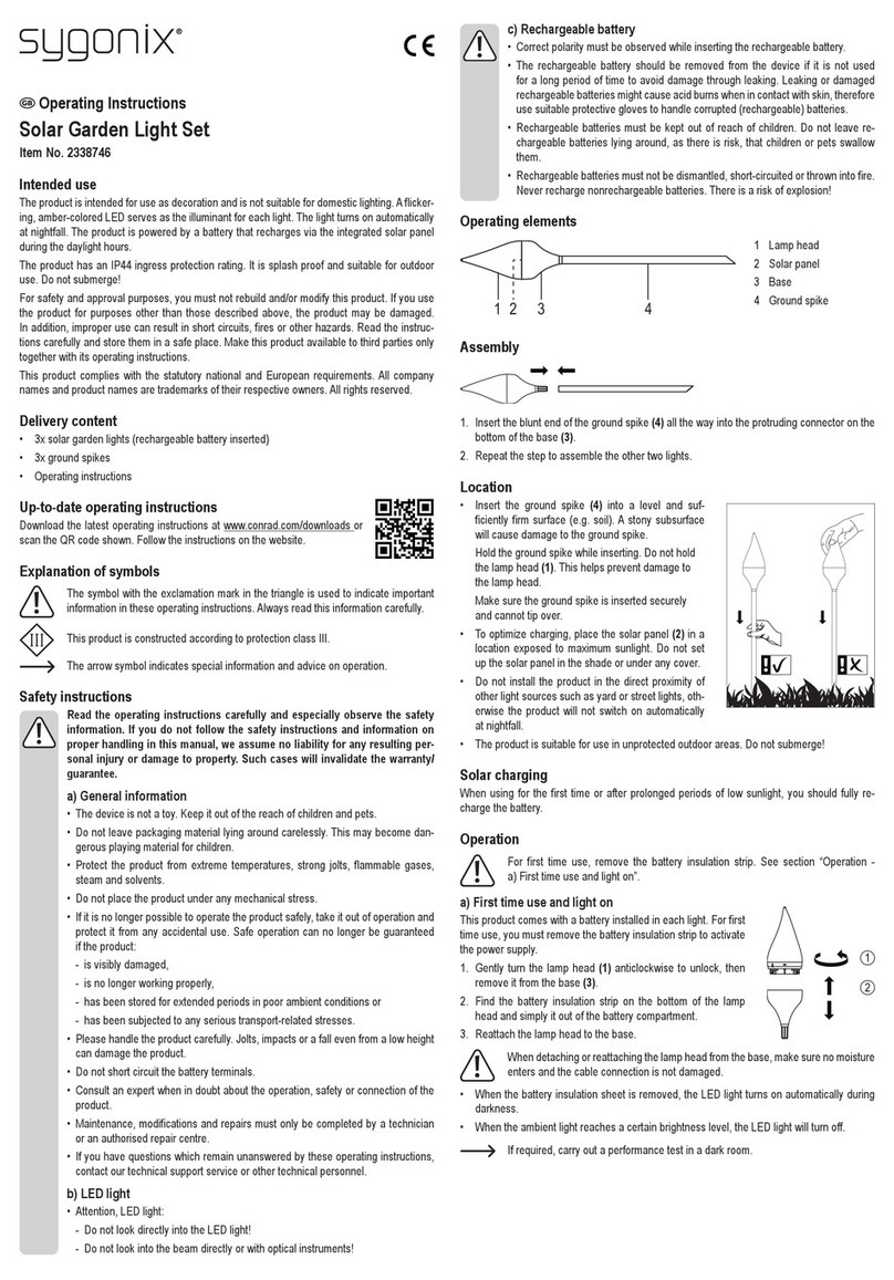 Sygonix 2338746 operating instructions