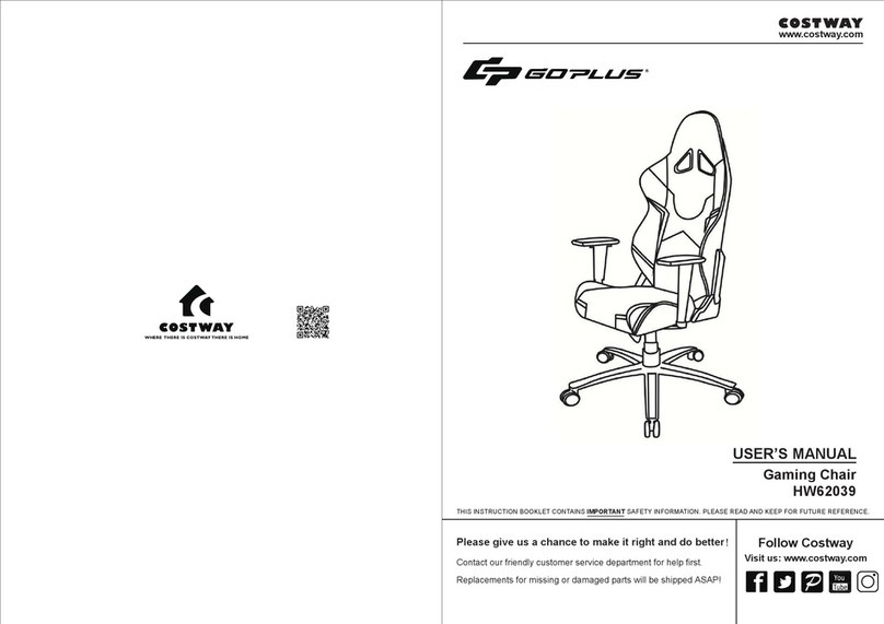 Costway GOPLUS HW62039 user manual Costway GOPLUS HW62039 user manual