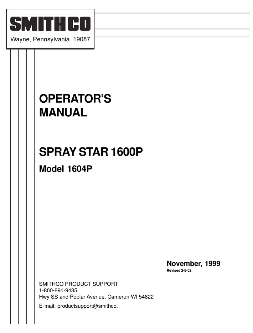 Smithco SPRAY STAR 1604P Operator's manual