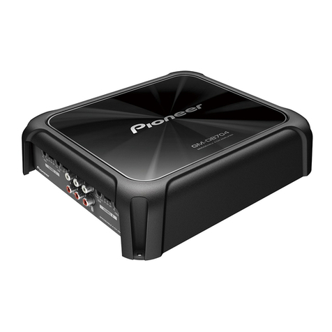 Pioneer GM-D8704 owner's manual