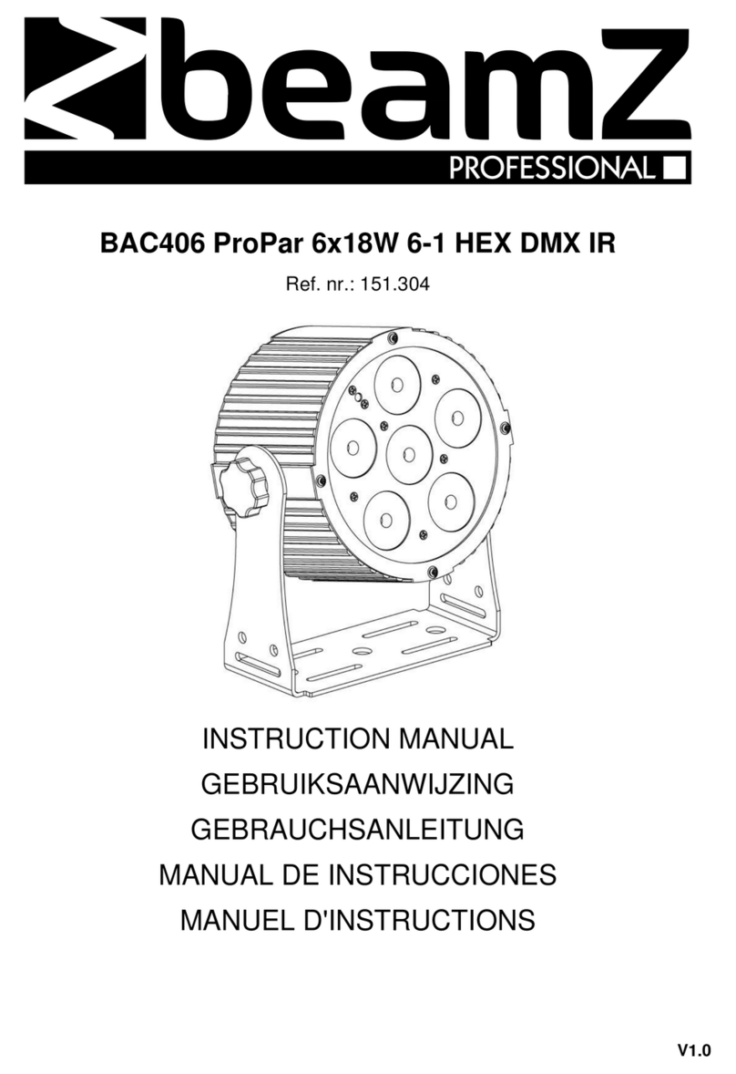 Beamz professional ProPar BAC406 User manual