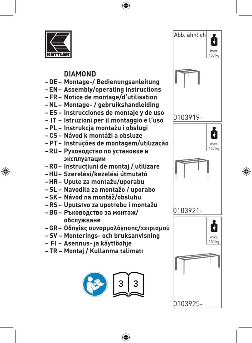 Kettler DIAMOND 0103919-0010 Quick reference guide Kettler DIAMOND 0103919-0010 Quick reference guide