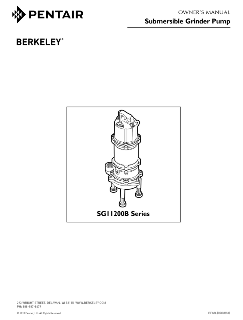 Pentair Berkeley SG11200B Series User manual