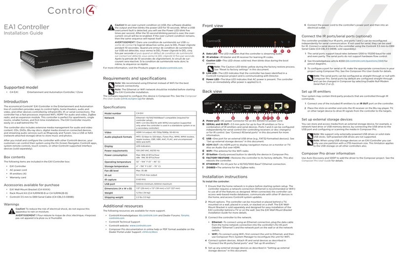 Contro l4 EA-1 User manual