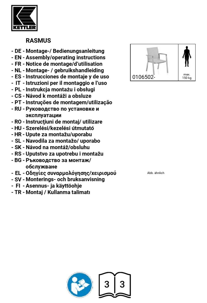 Kettler RASMUS 0106502-7100 Quick reference guide Kettler RASMUS 0106502-7100 Quick reference guide