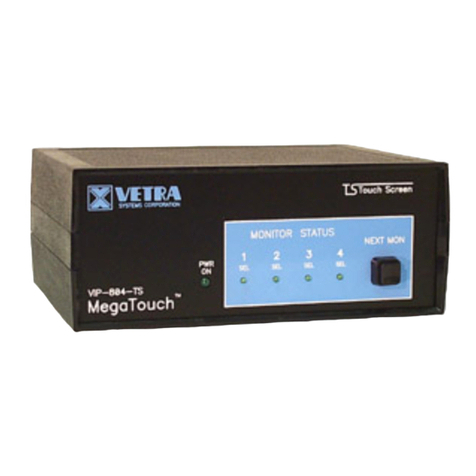 Vetra Systems MegaTouch VIP-804-V-TS Series User instructions