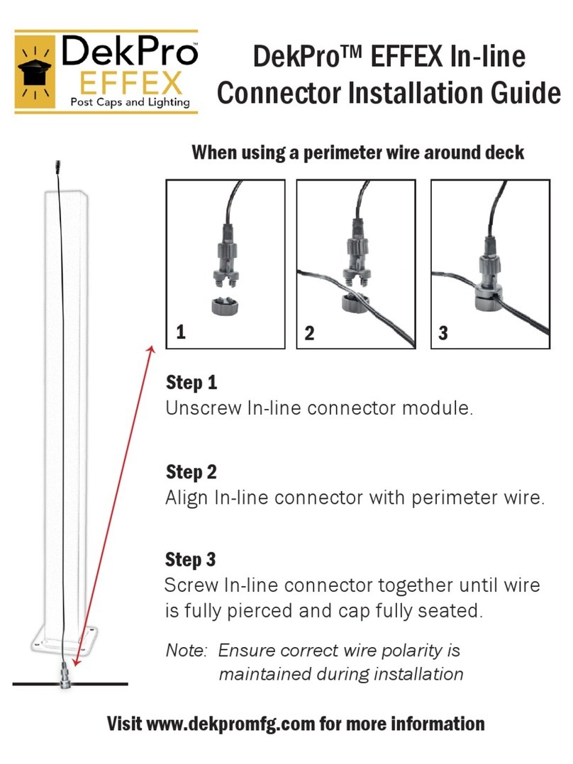 DekPro EFFEX In-line installation guide