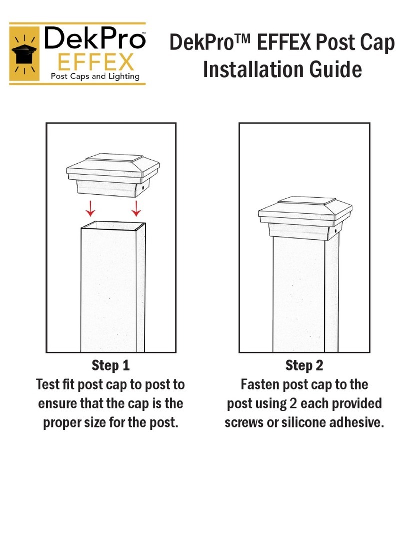 DekPro EFFEX Post Cap installation guide