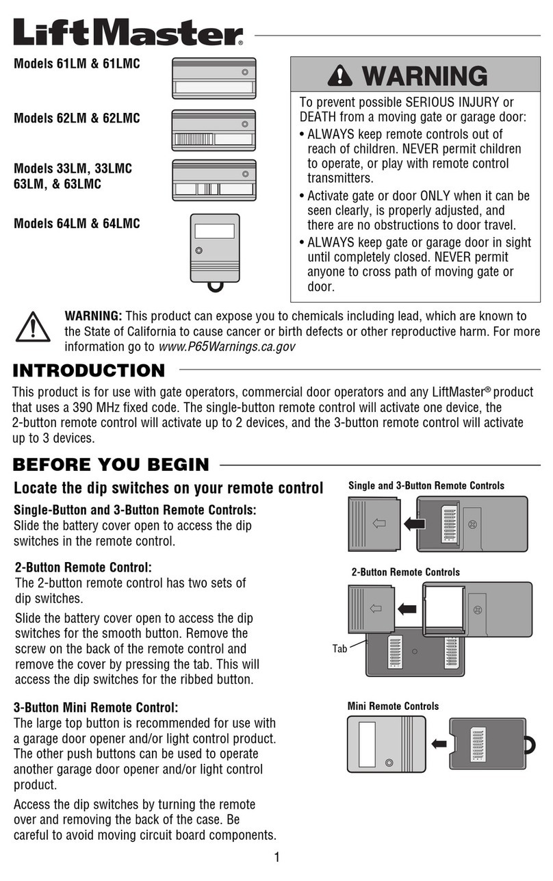 Chamberlain 64LM User manual