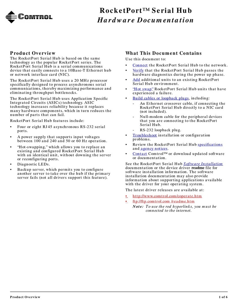 Comtrol RocketPort Operator's manual