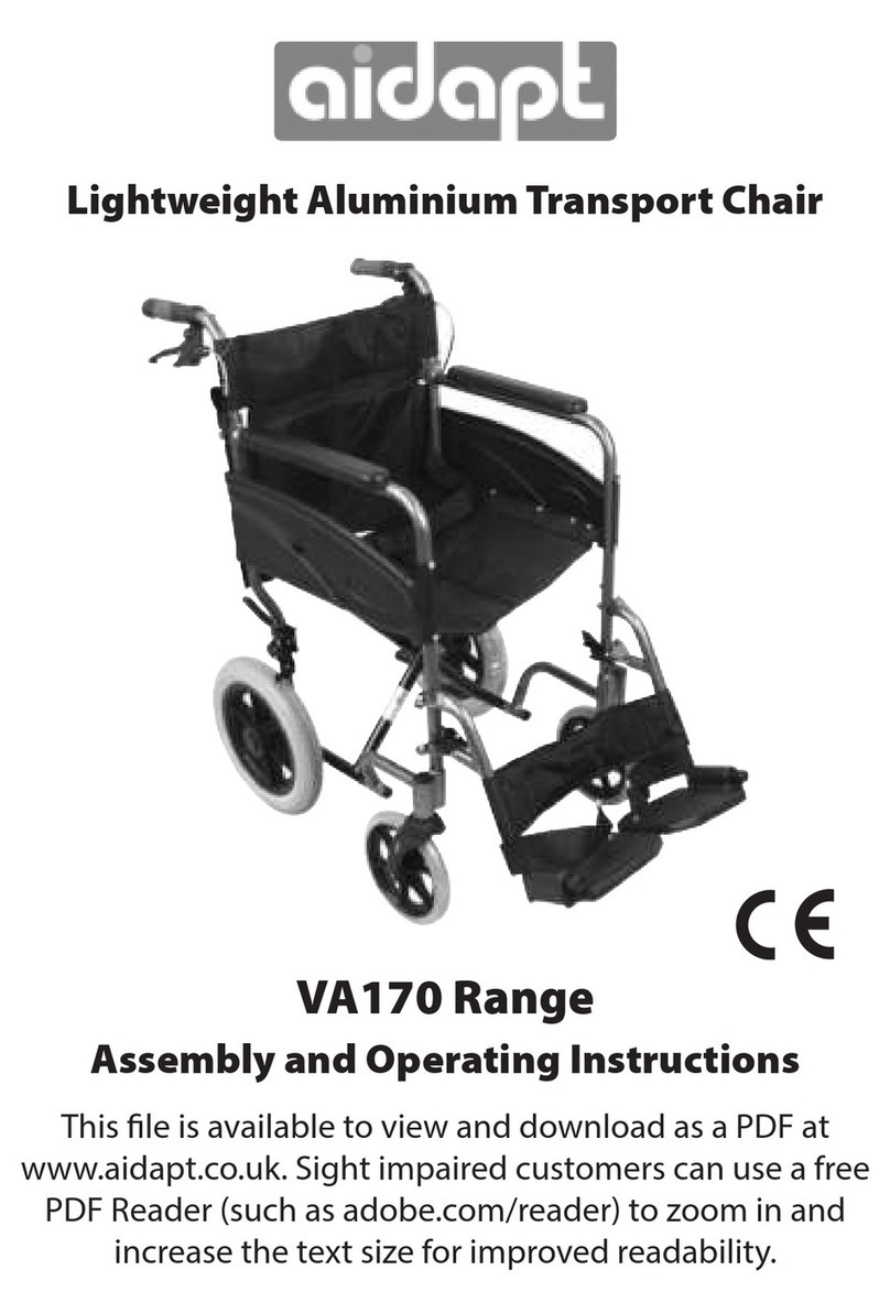 aidapt VA170 Range User manual