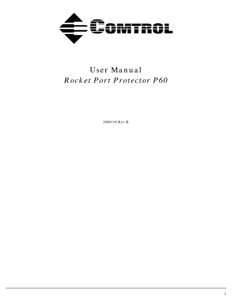 Comtrol Rocket Port Protector P60 user manual Comtrol Rocket Port Protector P60 user manual