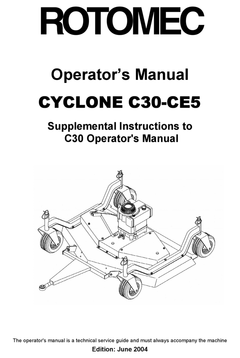 Rotomec CYCLONE C30-CE5 Operator's manual