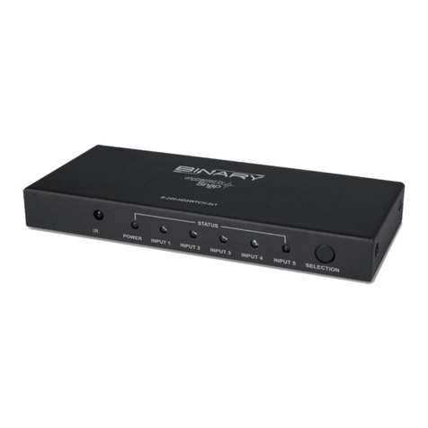 SNAP Binary B-220-HDSWTCH-5x1 owner's manual