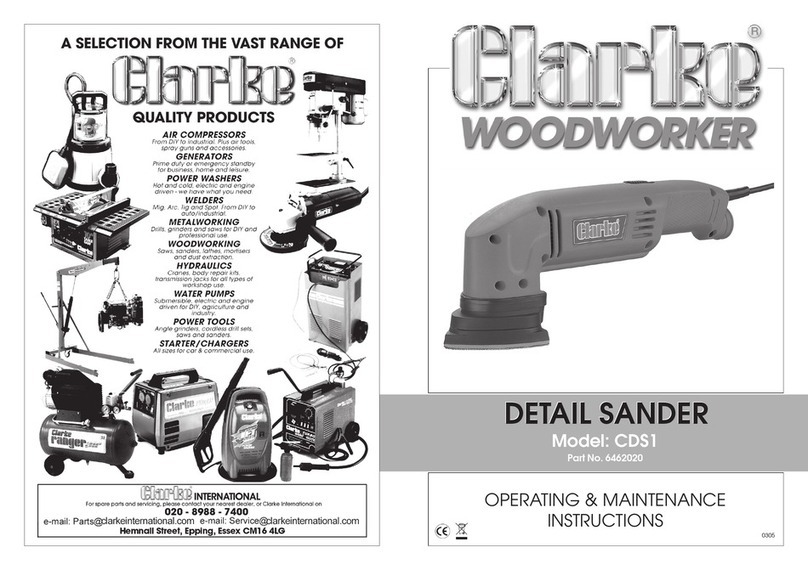 Clarke WOODWORKER CDS1 Installation and operation manual