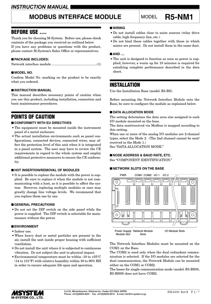 M-system R5-NM1 instruction manual