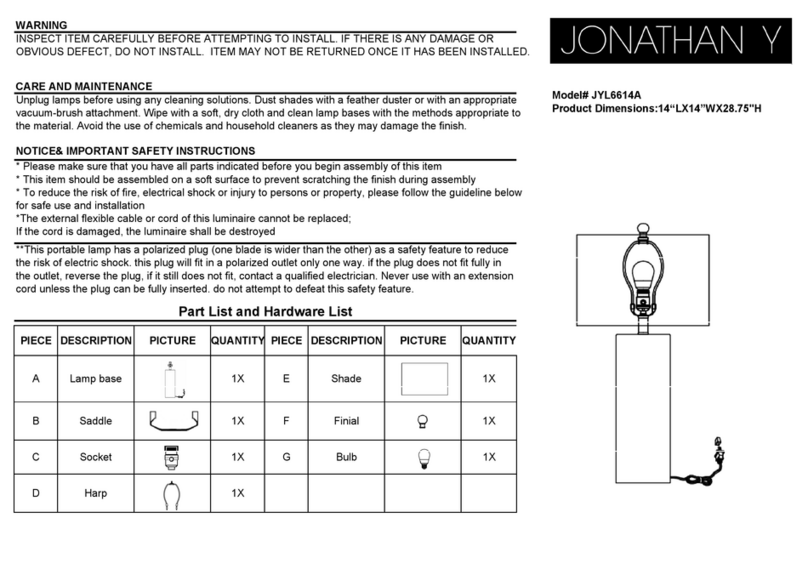 JONATHAN Y JYL6614A User manual