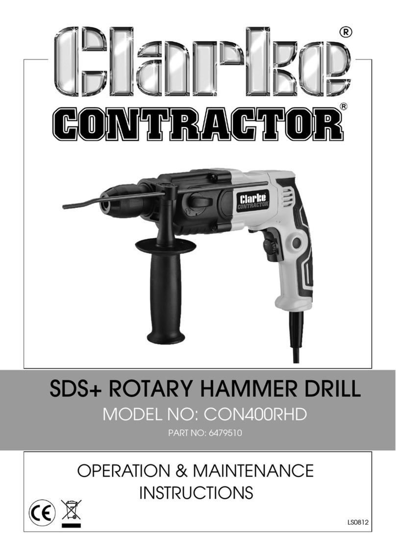 Clarke CONTRACTOR CON400RHD Instruction Manual